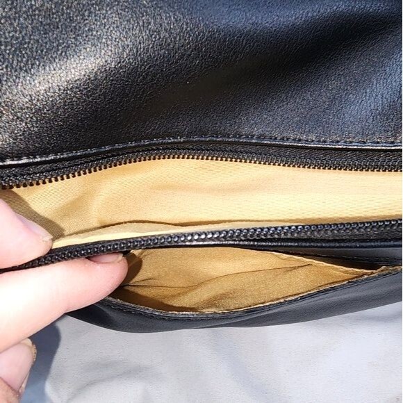 Stone & Co. Black, Tan & Taupe Leather Shoulder Bag 12.5"X9.5"X3.5" - Picture 8 of 12